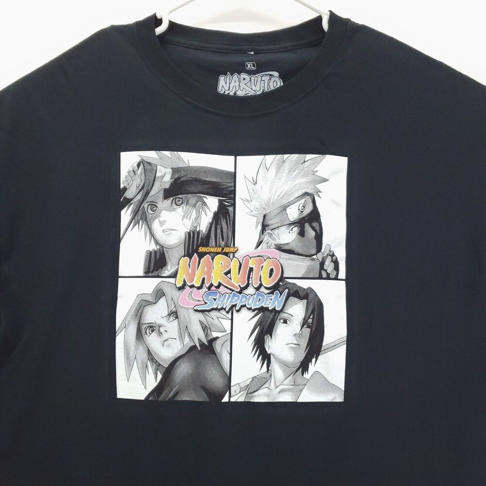 Naruto Shippuden Ripple Junction T-Shirt Mens XL Black 100% Cotton Crew Neck Tee - Picture 4 of 8